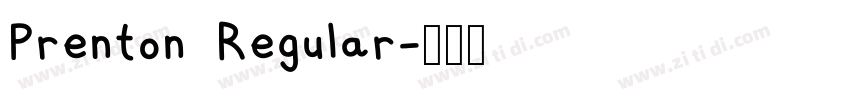 Prenton  Regular字体转换